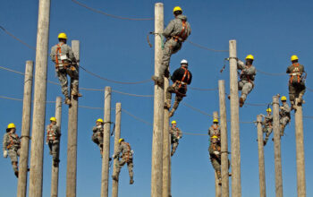 Pole climbing and safety procedures